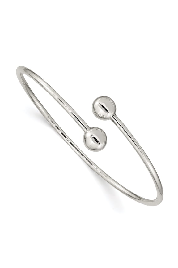 Sterling Silver Flexible Bangle QB1308