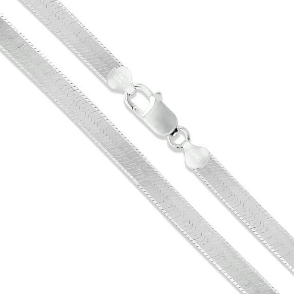Sterling Silver Flexible Herringbone Necklace 3.5mm Solid 925 Italian Chain 16" Jewelry Female