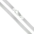 thumbnail image 1 of Sterling Silver Flexible Herringbone Necklace 3.5mm Solid 925 Italian Chain 24" Jewelry Female, 1 of 5
