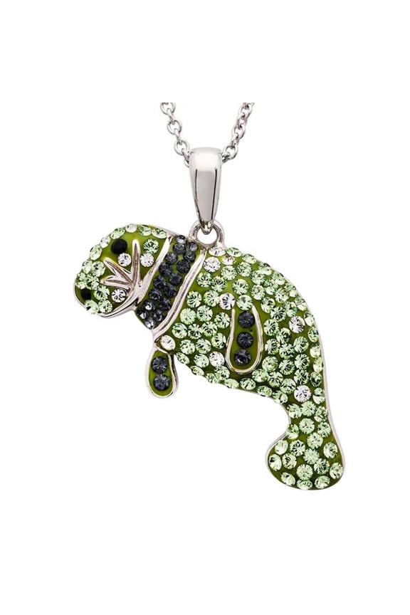 Sterling Silver Florida Manatee Necklace