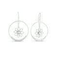 thumbnail image 1 of Sterling Silver Flower Drop Earrings, 1 of 1