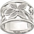 thumbnail image 1 of Sterling Silver Flower Ring (Size 7) Made In Thailand qr6886-7, 1 of 5