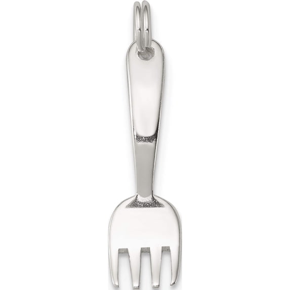Sterling Silver Fork Charm (25 X 6) Made In Thailand qc7050