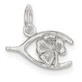 thumbnail image 1 of Sterling Silver Four Leaf Clover & Wishbone QC6108, 1 of 4