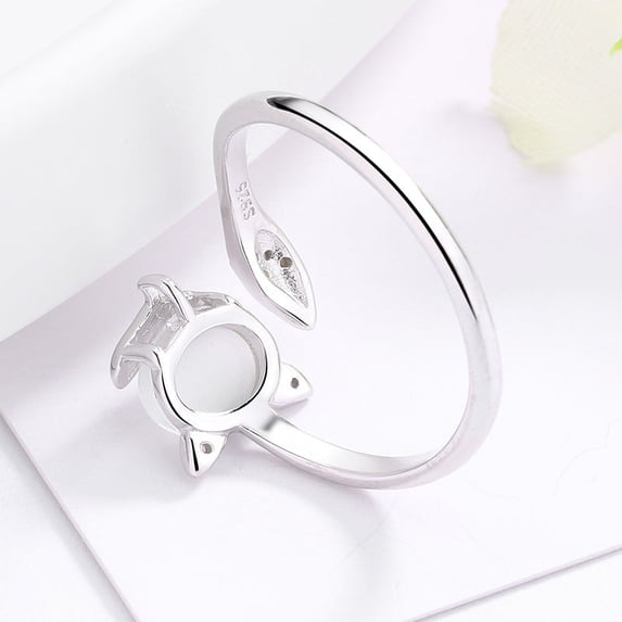 Sterling Silver Fox Ring For Women Animal Zodiac Jewelry Electroplated Ring Gift For Her Fashion Cute Ring Gift