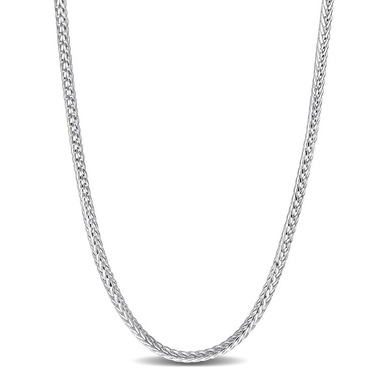 Sterling Silver Foxtail Chain Necklace Walmart