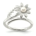 thumbnail image 1 of Sterling Silver Freshwater Cultured Pearl Flower Ring QR6871, 1 of 5