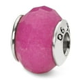 thumbnail image 1 of Sterling Silver Fuschia Quartz Stone Bead, 1 of 1