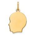 thumbnail image 1 of Sterling Silver GP Engraveable Boy Polished Disc Charm QM348G/27, 1 of 4