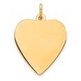 thumbnail image 1 of Sterling Silver GP Engraveable Heart Polished Disc Charm QM391G/50, 1 of 4