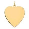 thumbnail image 1 of Sterling Silver GP Engraveable Heart Polished Disc Charm, 1 of 1
