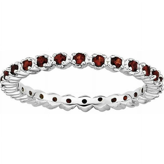 Sterling Silver Garnet Ring