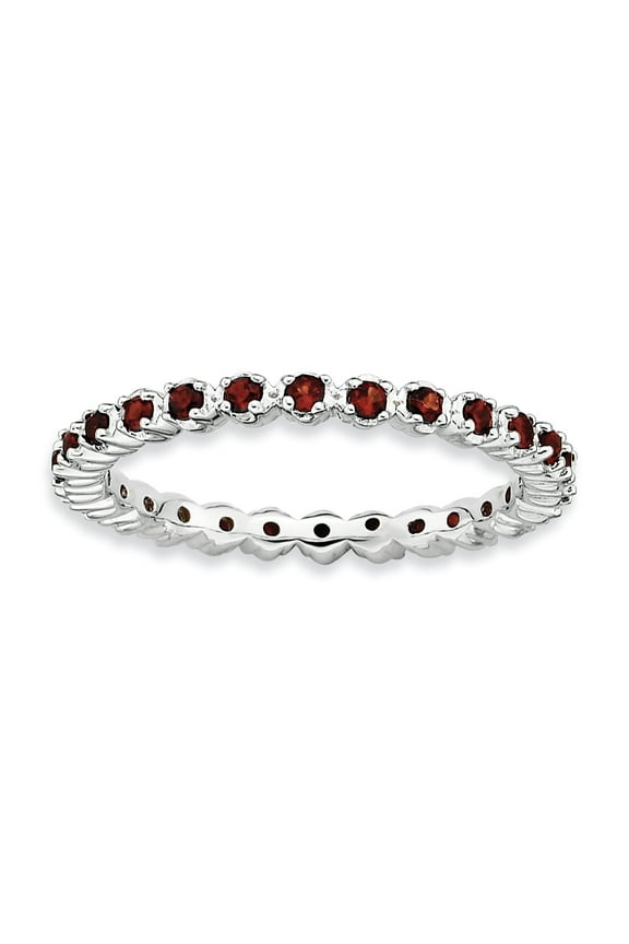 Sterling Silver Garnet Ring