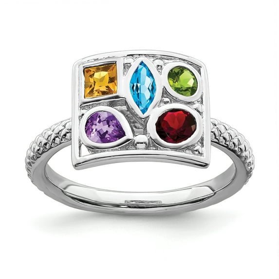 Sterling Silver Gemstone Ring