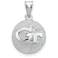 thumbnail image 1 of Sterling Silver Georgia Tech Basketball Pendant, 1 of 2