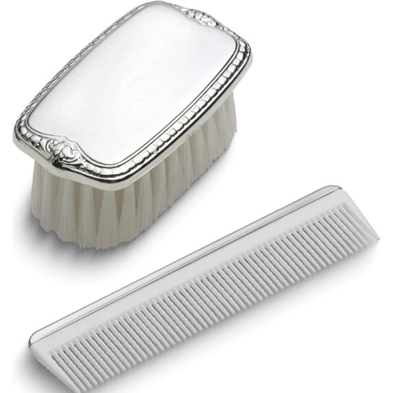 Sterling Silver Gift Boxed Boys Comb And Brush Set (6.5 X 1.9) Made In United States gp8879