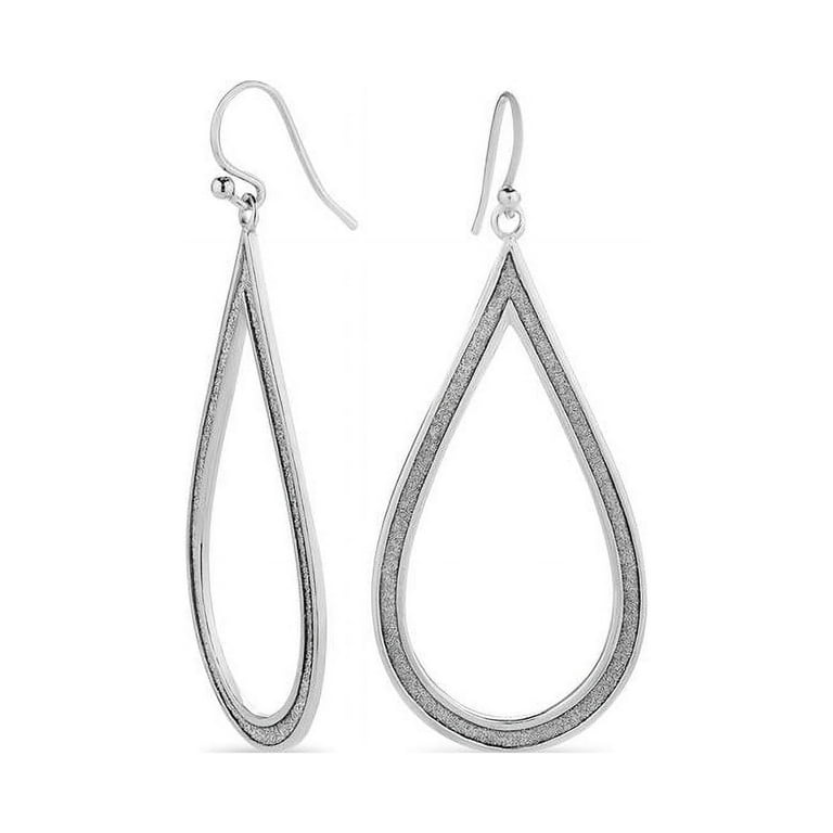 Pear Shape Hoop Wire Earrings 14k Gold-plated Silver Pear Shape Hoop Wire Earrings 14k Gold-plated Silver