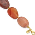 thumbnail image 1 of Sterling Silver Gold-Plated Aventurine/Carnelian/Jasper 1In Ext Bracelet (Width 19.5) (Length 8.5) - Jbsp, 1 of 5