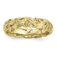 thumbnail image 1 of Sterling Silver Gold-Plated Carved Band, 1 of 4