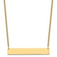 thumbnail image 1 of Sterling Silver Gold-Plated Large Polished Blank Bar Necklace, 1 of 1