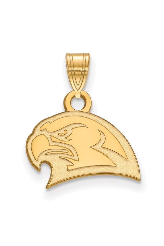 Sterling Silver & Gold Plated LogoArt Miami University Ohio Redhawk Small Pendant Charm