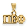 thumbnail image 1 of Sterling Silver & Gold Plated LogoArt Pi Beta Phi Sorority Greek Letters Small Pendant Charm, 1 of 1