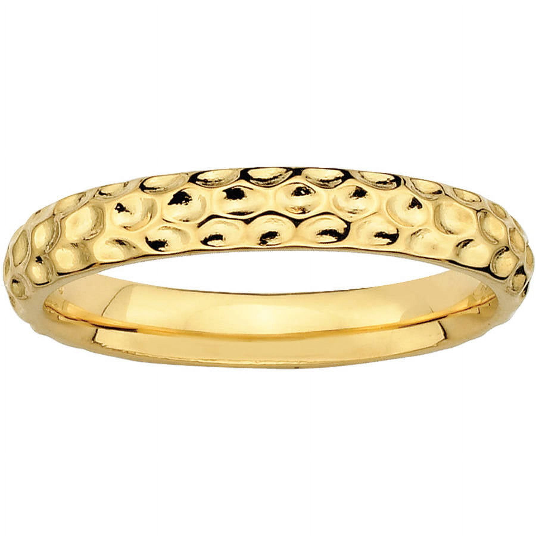 Sterling Silver Gold-Plated Ring