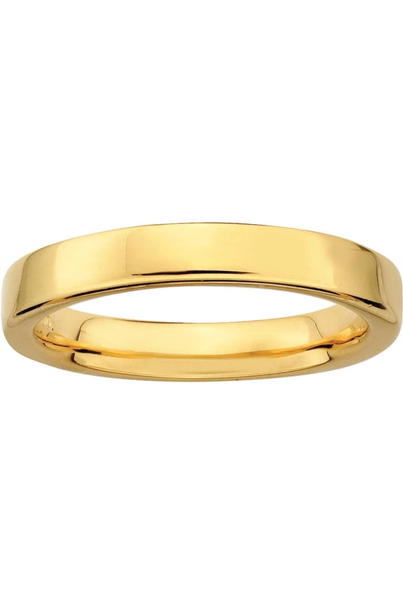 Sterling Silver Gold-Plated Ring