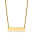 thumbnail image 1 of Sterling Silver Gold-Plated Small Polished Blank Bar Necklace, 1 of 1