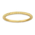 thumbnail image 1 of Sterling Silver Gold-Plated Twisted Ring, 1 of 5