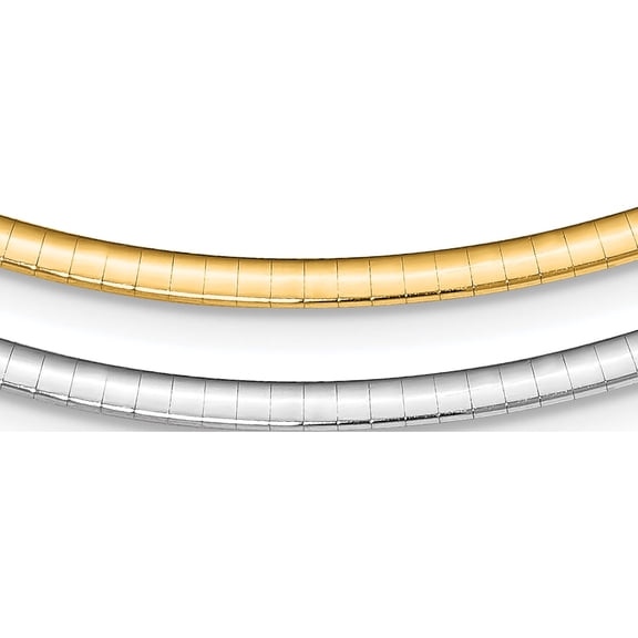 Sterling Silver Gold-Pltd 3mm Reversible With 2In Ext Cubetto Chain (16 X 3) Made In Italy rsm3-16