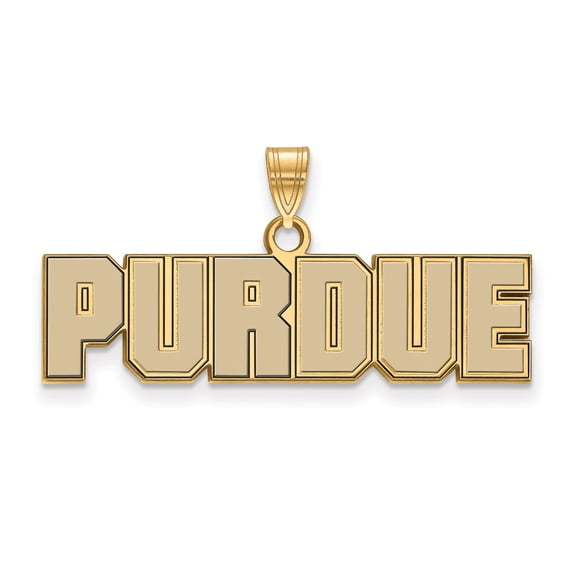 Women's Purdue Boilermakers Gold Plated Small Enamel Pendant