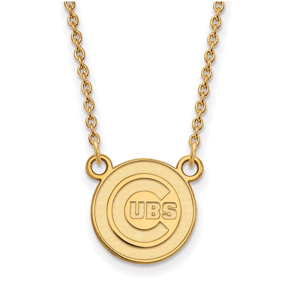 Women's Chicago Cubs Gold-Plated Small Pendant