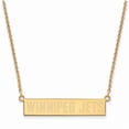 thumbnail image 1 of Women's Winnipeg Jets Gold Plated Small Bar Necklace, 1 of 3