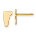 thumbnail image 1 of Sterling Silver/Gold-plated Vermont State Earrings Sterling Silver Earrings, 1 of 1