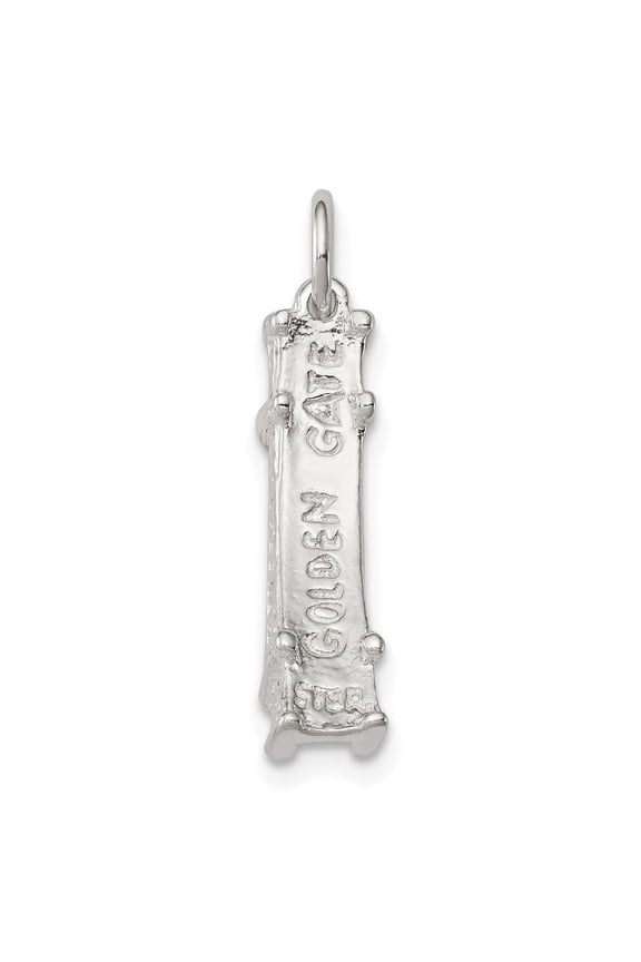 Sterling Silver Golden Gate Bridge Charm Pendant
