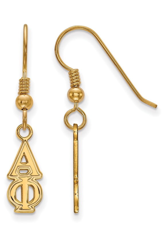 Sterling Silver Gp Alpha Phi Small Dangle Earrings