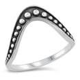 thumbnail image 1 of Sterling Silver Graduated Beads Design Bali Ring Size 5, 1 of 3