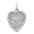 thumbnail image 1 of Sterling Silver Graduation Cap & Diploma Polished Disc Cha, 1 of 1