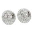 thumbnail image 1 of Sterling Silver Grafiato Large Button Earrings, 1 of 1