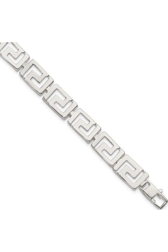Sterling Silver Greek Key Bracelet