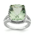 thumbnail image 1 of Sterling Silver Green Quartz Ring. Gem Wt- 7ct, 1 of 2