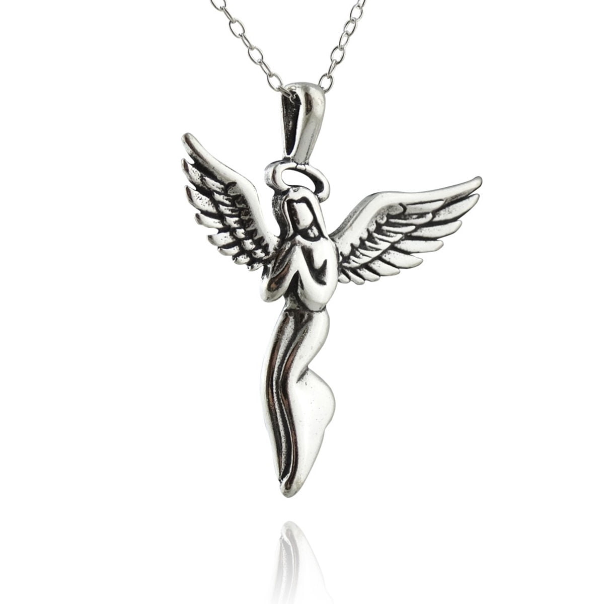 Sterling Silver Guardian Angel Pendant | Signals