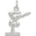 thumbnail image 1 of Sterling Silver Gymnast Charm Solid Casted Material Enchanting Handcrafted Luxury Designed for those who cherish timeless beauty, 1 of 4