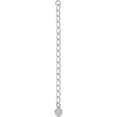 thumbnail image 1 of Sterling Silver Heart 3 Inch Chain Extender(Length 3.25) - Jbsp, 1 of 4