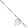 thumbnail image 1 of Sterling Silver Heart Bracelet, 1 of 1