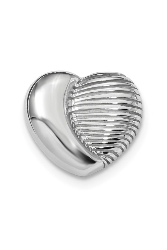 Sterling Silver Heart Chain Slide