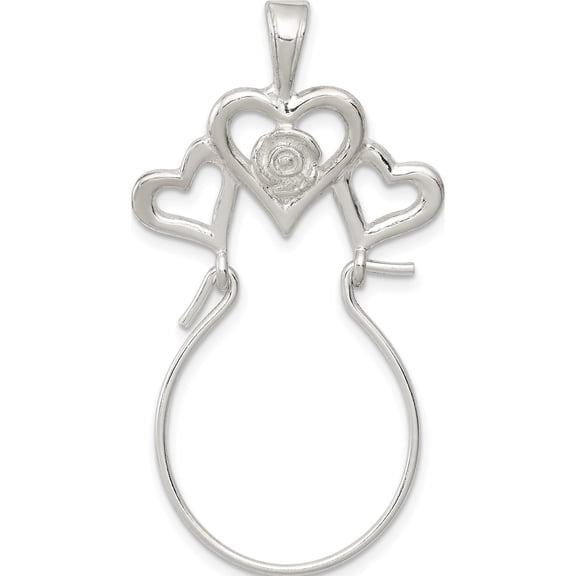 Jewelry by Sweet Pea Sterling Silver Heart Charm Holder