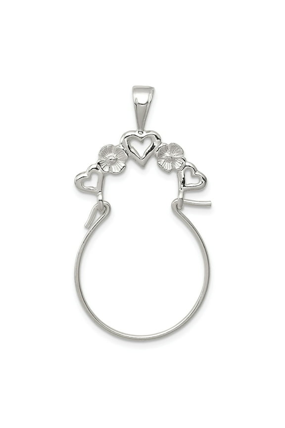 Sterling Silver Heart Charm Holder
