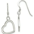thumbnail image 1 of Sterling Silver Heart Dangle Earrings (30 X 13) Made In Thailand qe4213, 1 of 5